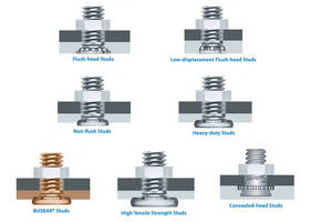 self-clinching, threaded studs, attachment